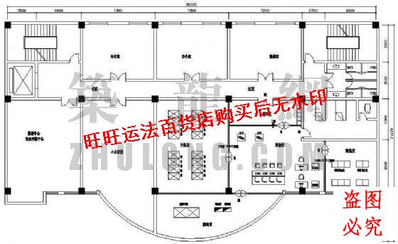 机房工程成套平面方案室内设计装修dwg图