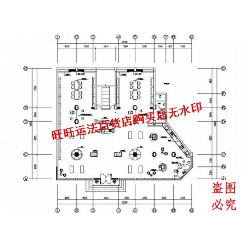 数码广场装饰方案cad图纸室内设计装修dwg图 电子元器件市场 其它电脑元件/零配件 原图主图