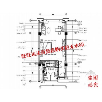 酒店贵宾楼单人房室内装修设计CAD施工cad图纸