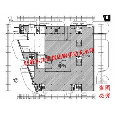 现代丝绸集团控股子公司办公楼装修设计施工cad图纸