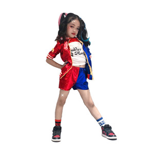 儿童自杀小队cos服装cosplay小丑女孩哈莉奎茵炫酷模特走秀演出服