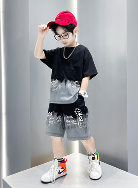 男童夏装短袖运动套装