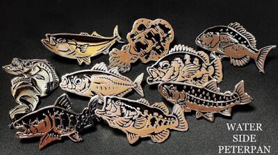 日本Waterside Peterpan个性创意金属徽章潮流胸针衣服包包装饰品