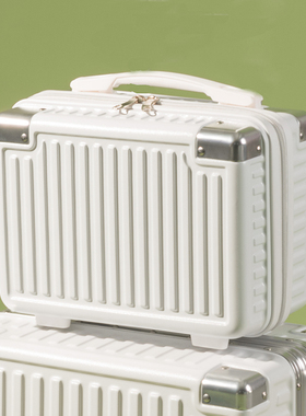 旅大侠小型手提箱14寸化妆箱迷你行李箱伴手礼可爱便携收纳礼品箱