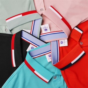 园服定印制刺绣logo 儿童广告衫 翻领t恤短袖 polo衫 班服活动文化衫