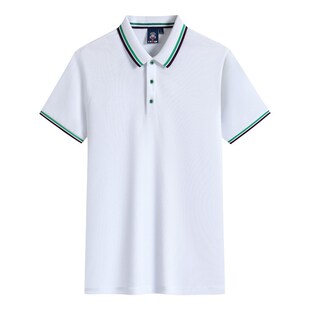定工作服翻领T恤纯棉广告文化衫 高档POLO衫 印字logo工衣刺绣夏