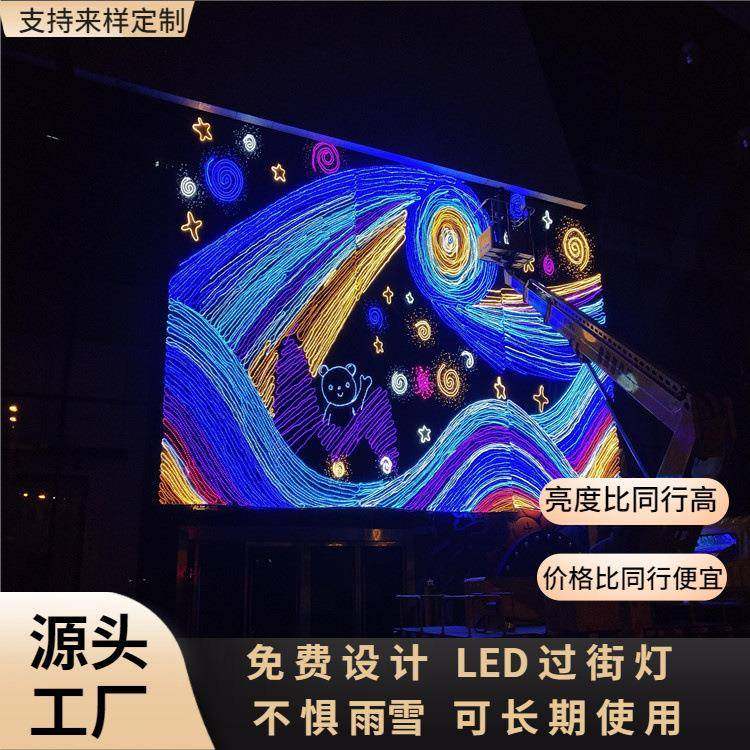 动态灯饰画开业商场幕墙LED灯饰画城市夜画厂家2026年春节新款,家装灯饰光源,景观庭院灯饰,淘宝优惠券,粉丝福利购,淘宝优惠卷