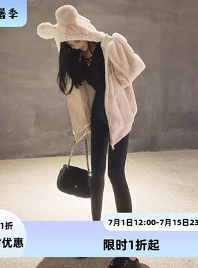 『限时2折起』牛仔提臀带 黑色打底裤女春秋外穿紧身显瘦高腰收腹