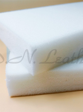 白色高密度海绵块 手工皮具 皮料染色上油清洁 植鞣革润湿皮雕