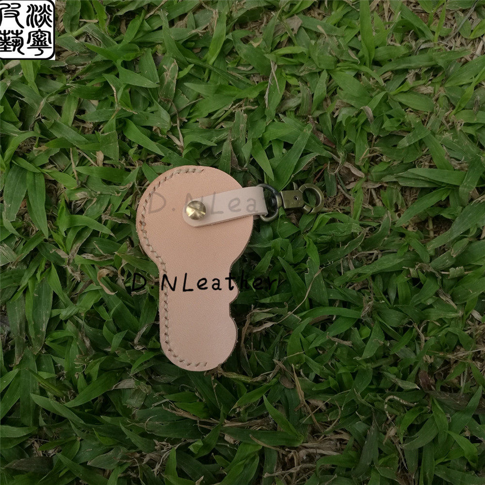 新品手工植鞣革纯牛皮头层材料包钥匙车挂真 皮创意手缝钥匙包邮