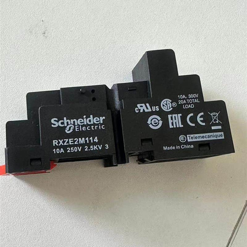 施耐德继电器底座RXZE2M114混合式底座4NO+4NC螺钉端子插拔式底座