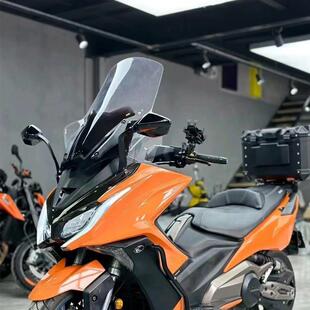 适用光阳AK550风挡改装挡风配件前挡加高加宽护手风挡挡雨板护胸