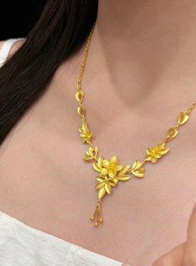 三生幸福之花月佳期套链锁骨链