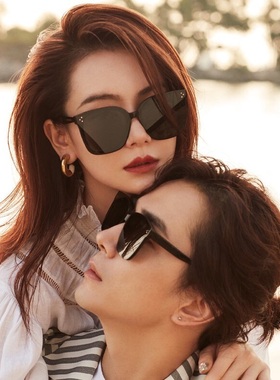 圆脸太阳镜2024GM遮阳时尚女方框