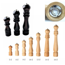 锌合金实木胡椒研磨器手动胡椒磨研现磨粉瓶欧式家用厨房调料瓶