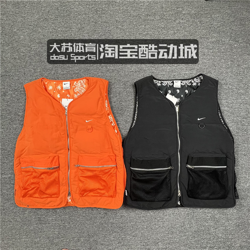 NIKE/耐克 男子秋季运动休闲工装户外保暖棉服马甲背心DV9494-819