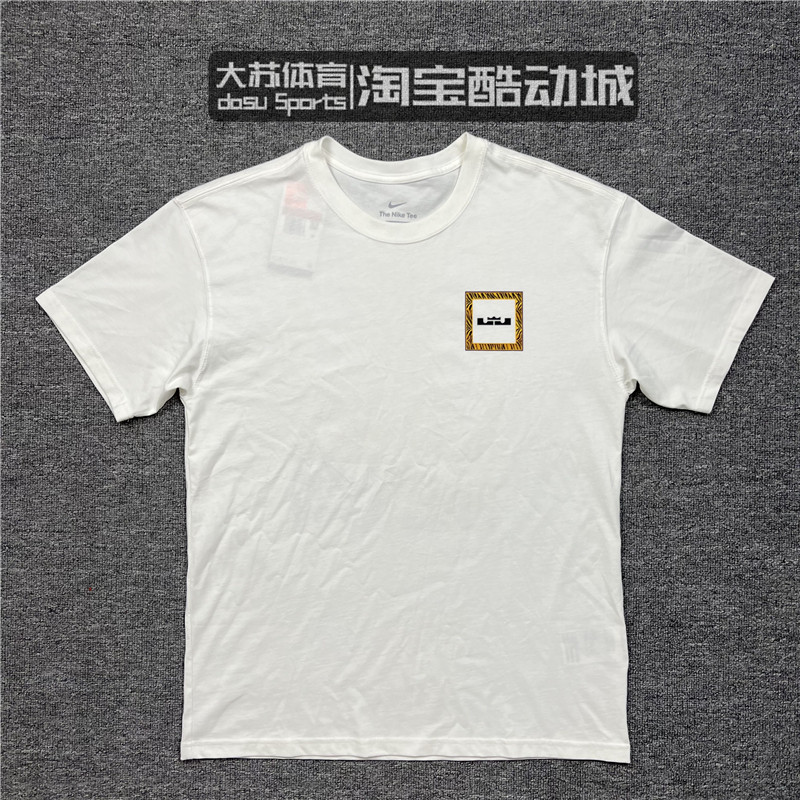 Nike耐克 男子LBJ詹姆斯印花纯棉运动休闲圆领短袖T恤 DQ1882-100