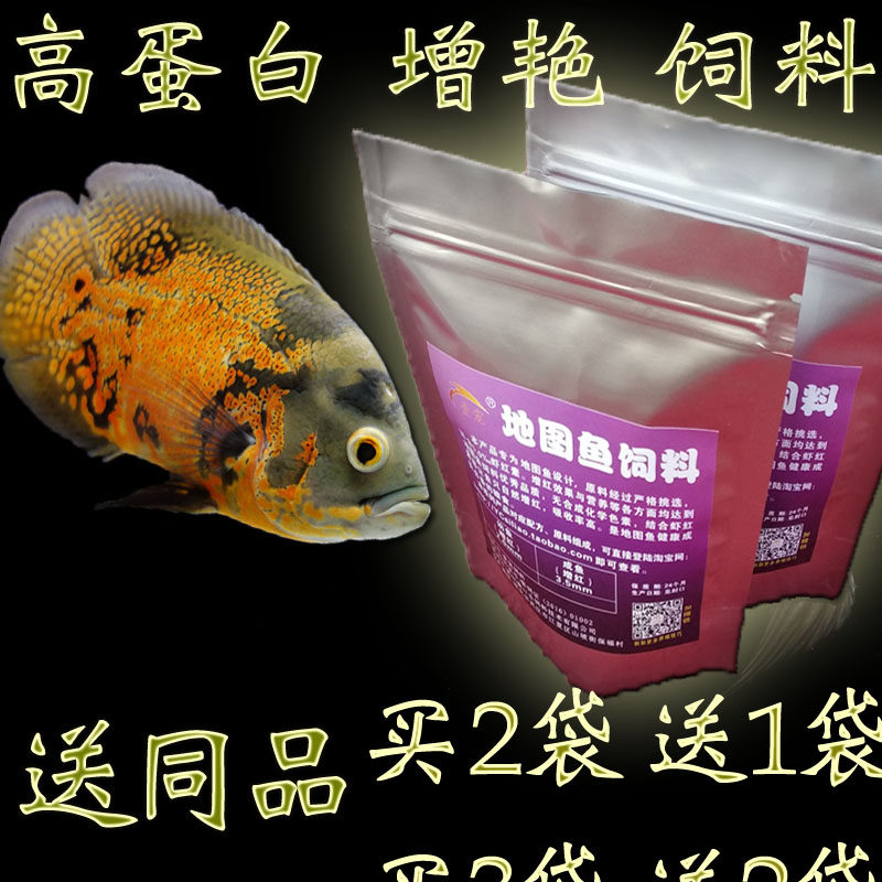 地图鱼饲料发财元宝金刚增艳