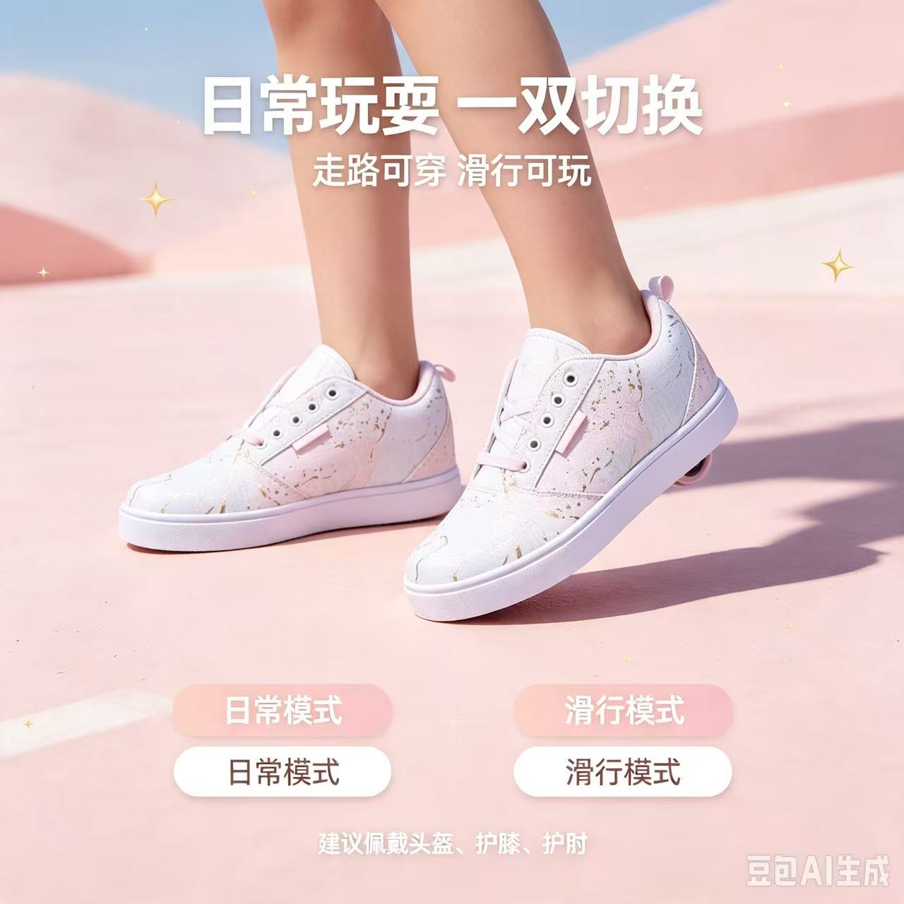 暴走鞋轮子终身包换heelys