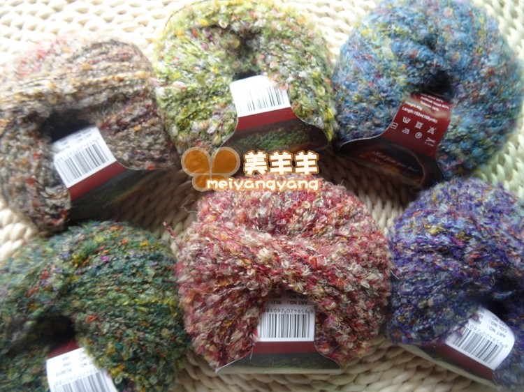 清仓价罗莎琳达花式圈圈绒线中粗外套围巾彩点点孔雀绒毛线RL6018