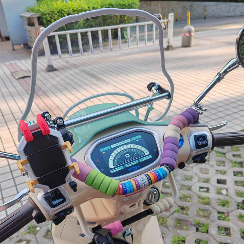 龙嘉维多利亚150si加改装挡风带横杆手机导航支架配件250si300i