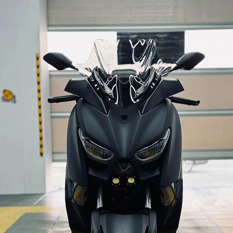 适用于雅马哈XMAX300改装风挡前风镜挡风玻璃竞技风挡挡风板护胸