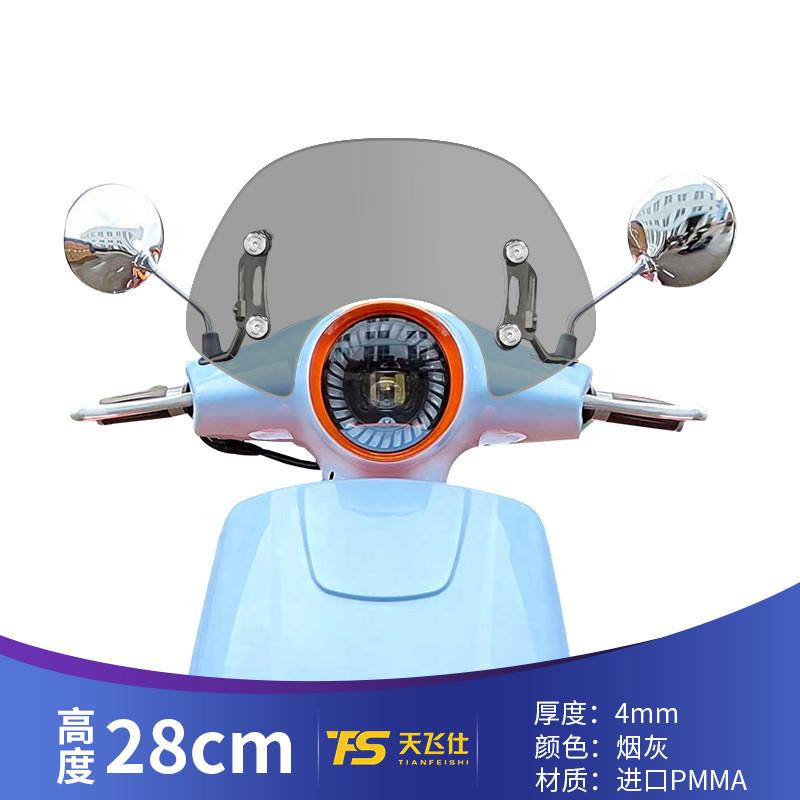 天飞仕适用于三叶卡秋莎150改装挡风挡雨板喀秋莎风挡改装配件