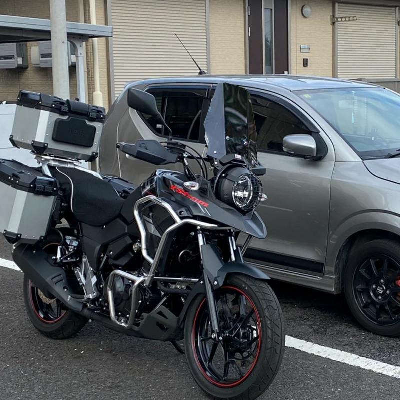 天飞仕适用于铃木DL250改装风挡加高直线风挡配件无损安装前挡风