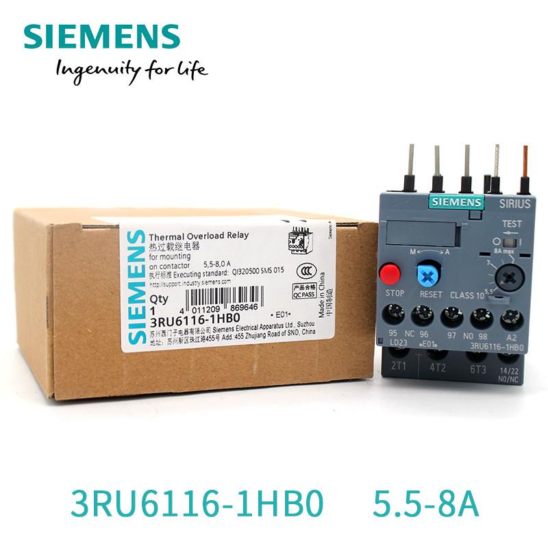 原装正品西门子3RU6116热继电器3RU6116-1HB01KB01AB0多型号可选