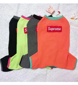 狗狗春夏秋四脚空调服纯色弹力泰迪比熊博美雪纳瑞猫咪 多巴胺