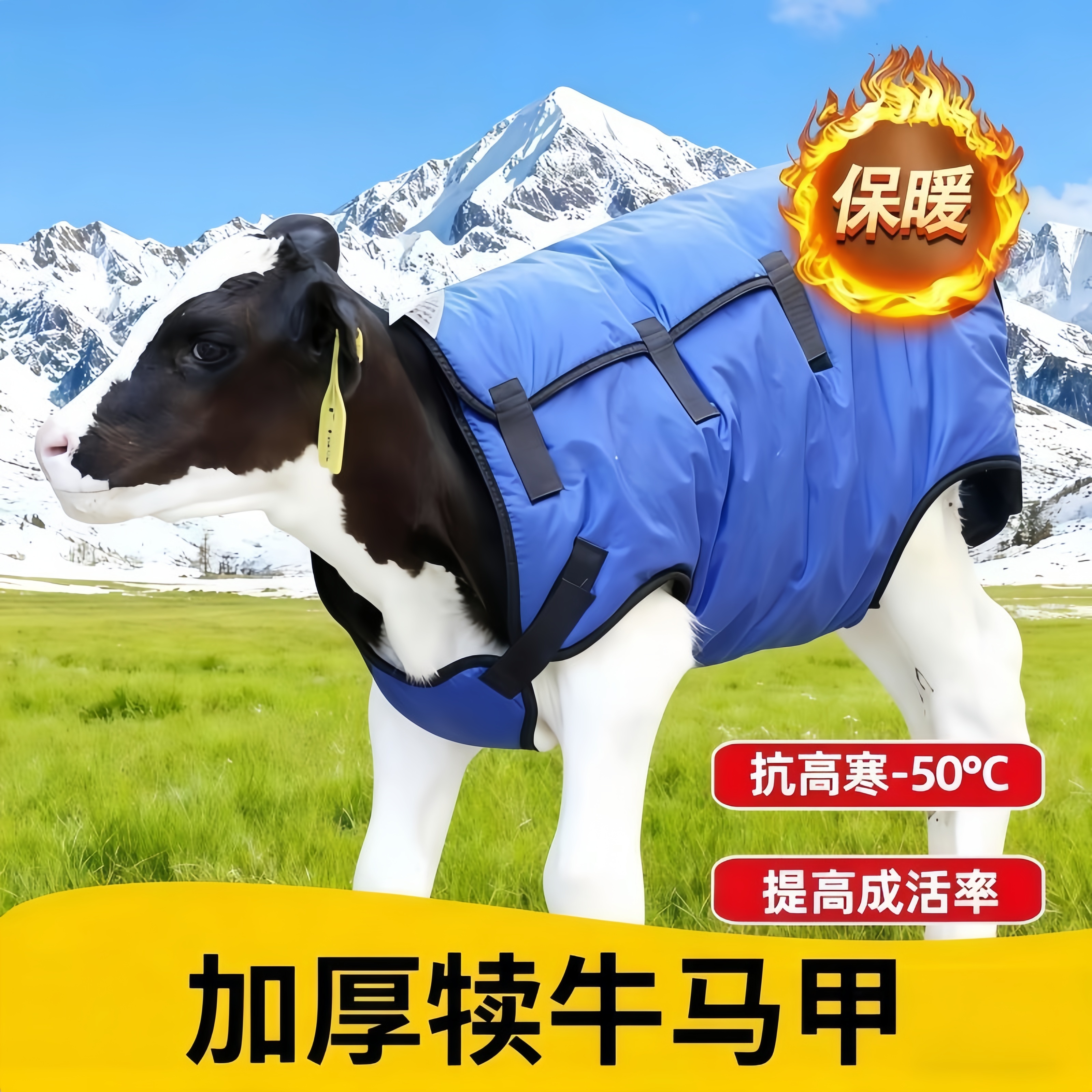特厚牛犊马甲保暖外套防风牛犊衣