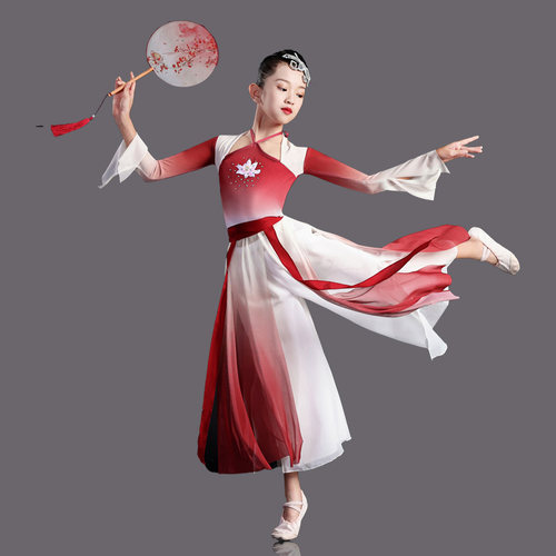 儿童古典舞演出服飘逸中国风汉唐