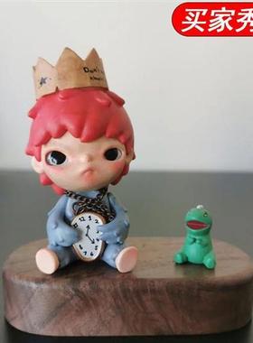 实木底座木摆件汽车中控台桌面家居摆件复古玄关车载代发亚马逊