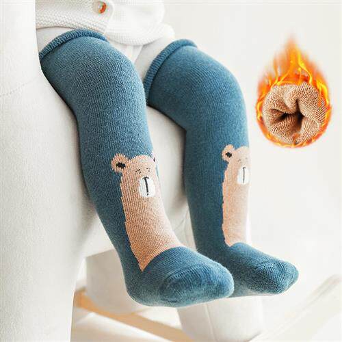 婴儿护腿袜套秋冬男女宝宝冬季护膝袜子长筒套加厚保暖过膝袜