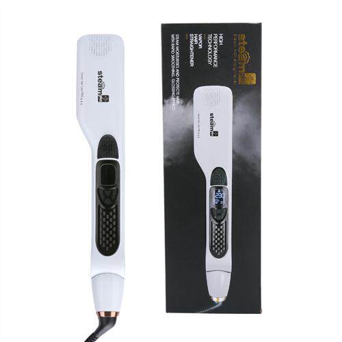 跨境蒸汽直发夹板宽板喷雾直发器家用护发发廊干湿造型直发梳工厂