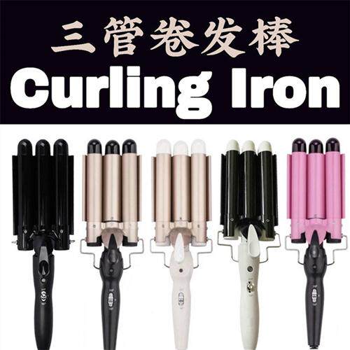 电卷棒蛋卷棒泡面头三管卷发器水波纹小卷发棒大卷烫发器夹板