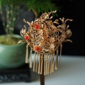 琼枝发夹手工古风仙气百搭气质复古