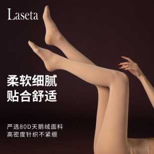 日本进口MUJIE兰妲80d纯色哑光显瘦天鹅绒光腿神器分码 不掉裆连裤