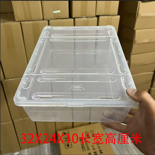 2代A4带盖子爬虫抽屉盒饲养繁殖笼蜘蛛蝎子蜥蜴乌龟蛙宠蛇饲养盒