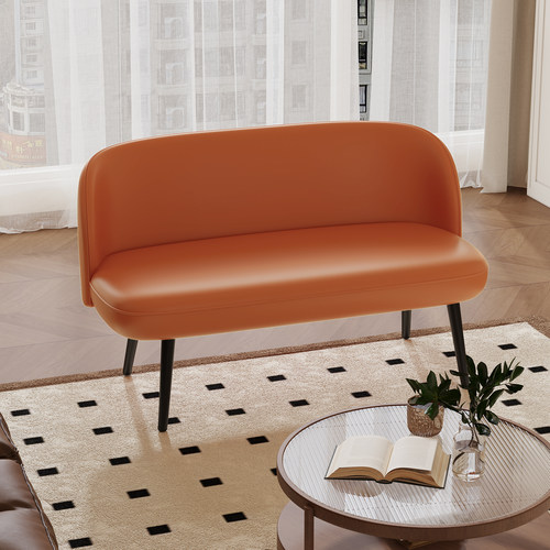 极简网红风主卧小沙发靠背高脚餐椅极窄服装店长椅出租屋公寓沙发