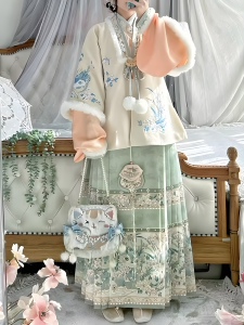 汉服女明制秋冬款马面裙正品原创新中式国风古装拜年成人加厚全套