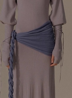 o cloche code_绞花系带半袖套_90%美丽奴羊毛10%弹力纤维