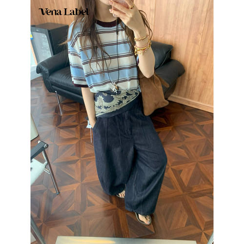 Vena Label 26SS 天丝丹宁牛仔裤薄款宽松阔腿休闲裤子