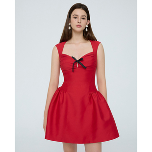 披肩装 25AW 饰蝴蝶结吊带连衣裙 HSU ESTER