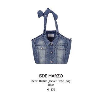 13DE MARZO 2025AW 秋冬Doozoo系列 玩偶肩带牛仔托特包