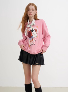 SOFITTE 25AW秋季  腊肠狗趣味印花圆领卫衣