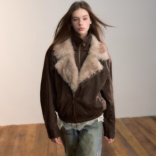 VIAPITTI 25AW 重工爆款夹克升级版毛领加棉加厚外套棉服