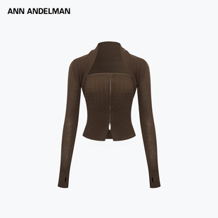 抹胸坎肩高定工艺修身 解构针织开衫 上衣 ANDELMAN2026早春新款 ANN