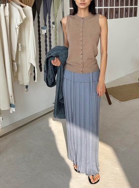 o cloche code 25年秋季 棉羊绒纽扣马甲_85%棉15%山羊绒