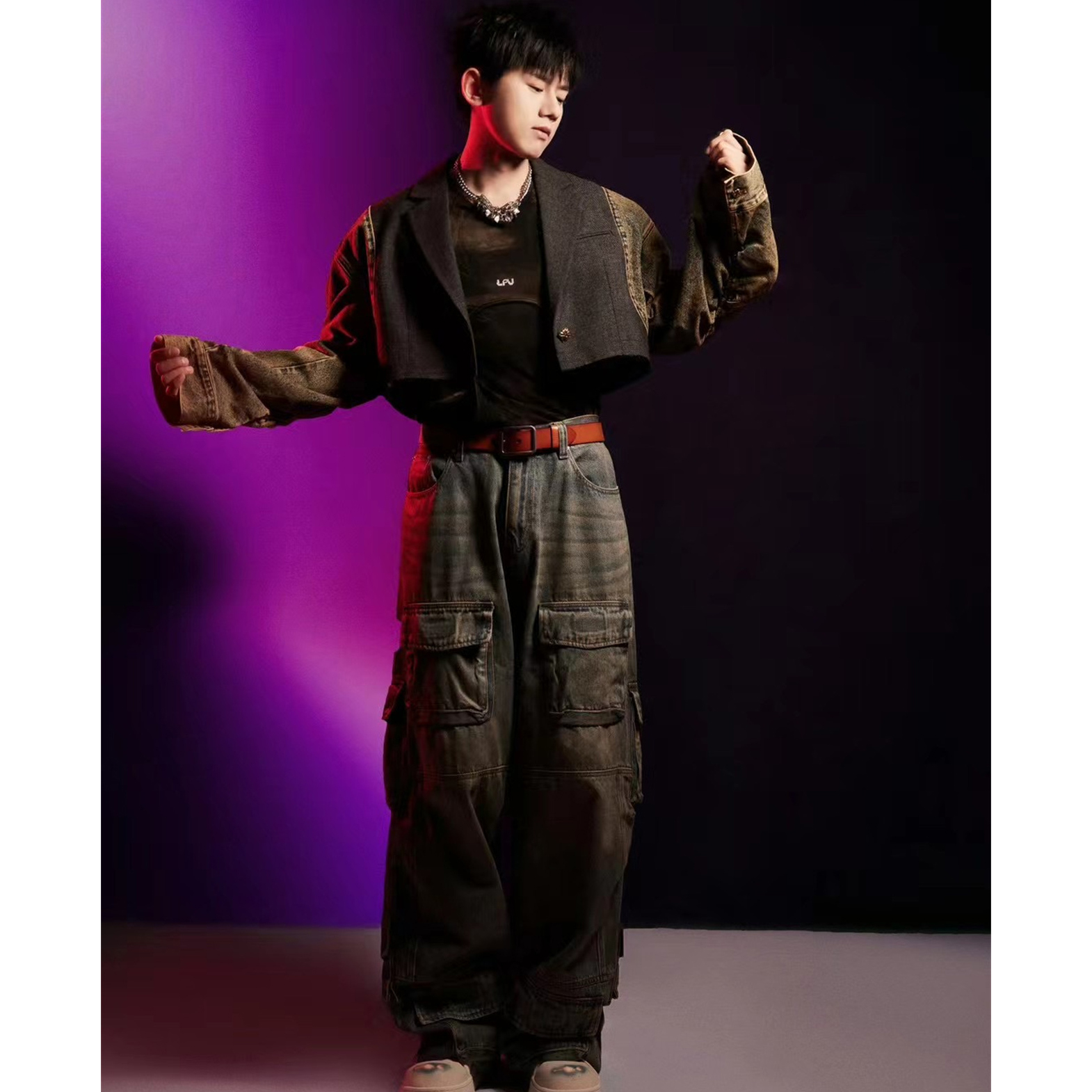 短外套牛仔秋冬西装4MILE